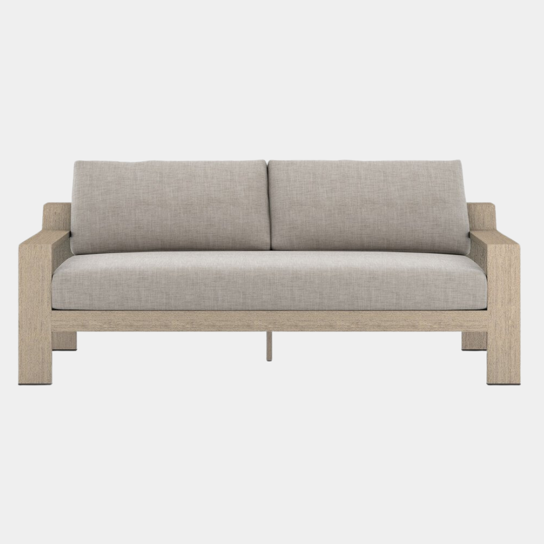 Monterey Outdoor Sofa, Washed Brown