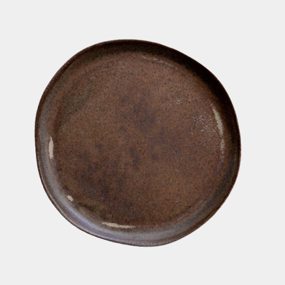 RUST - minimalist handmade stoneware plate